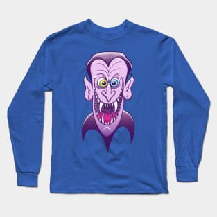 Evil Dracula laughing maliciously Long Sleeve T-Shirt